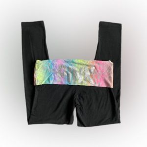 Victoria’s Secret PINK Bling Cropped Leggings- Size Medium